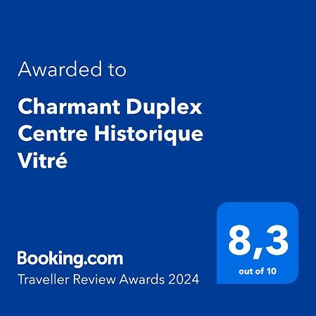 Charmant Duplex Centre Historique Vitre Экстерьер фото